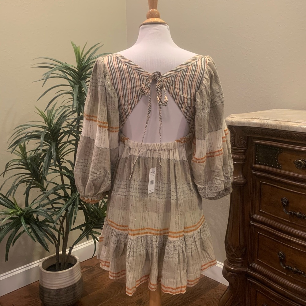 NWT $148 Free People Cozy Striped Mini Dress XS S - Picture 12 of 14